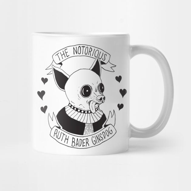 Notorious Crest Mug by RuthBaderGinsDog